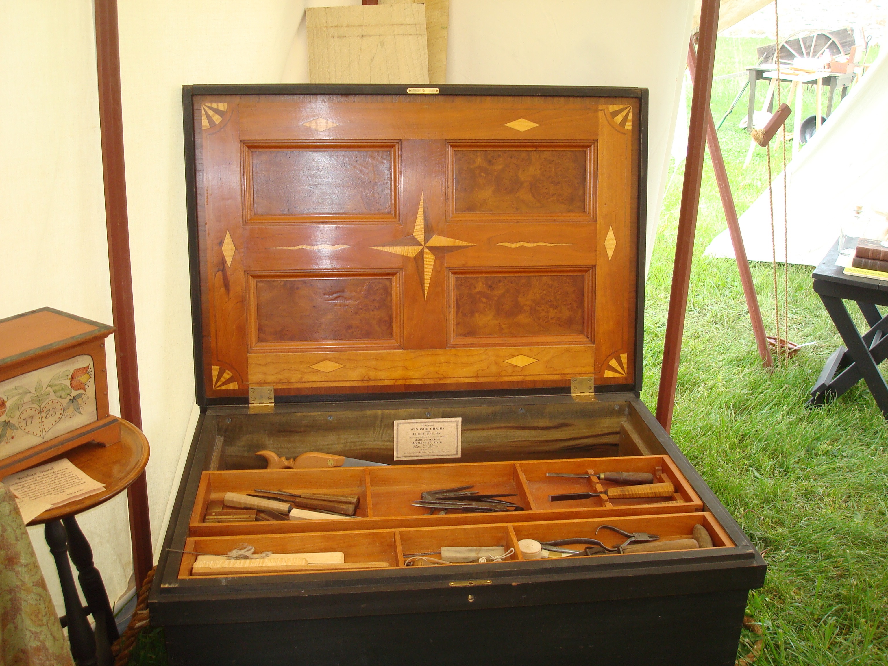 My personal Tool Box modeled after several 18th century tool boxes