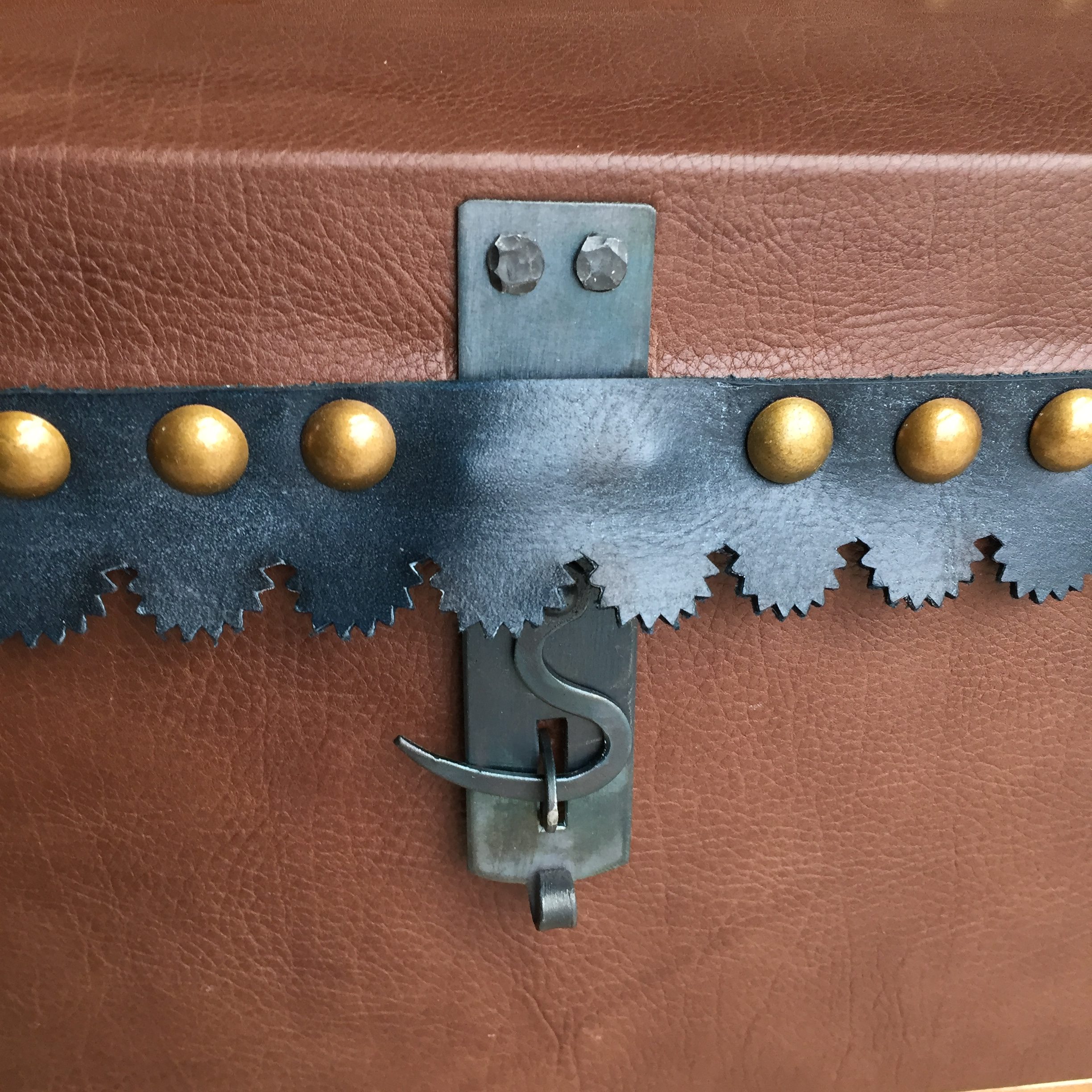 Detail of Document box hasp