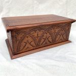 Carved oak box